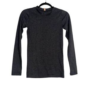 NWOT Lunya Restore Pima Cotton Blend Long Sleeve Gray Baselayer Top XS